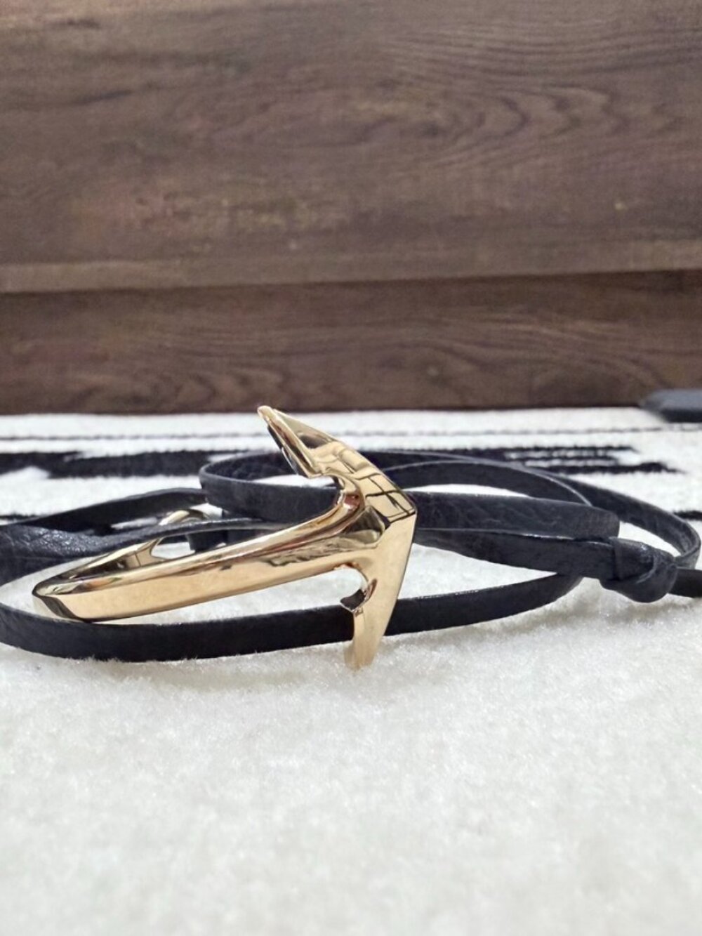 Miansai Half Anchor Wrap Around Leather